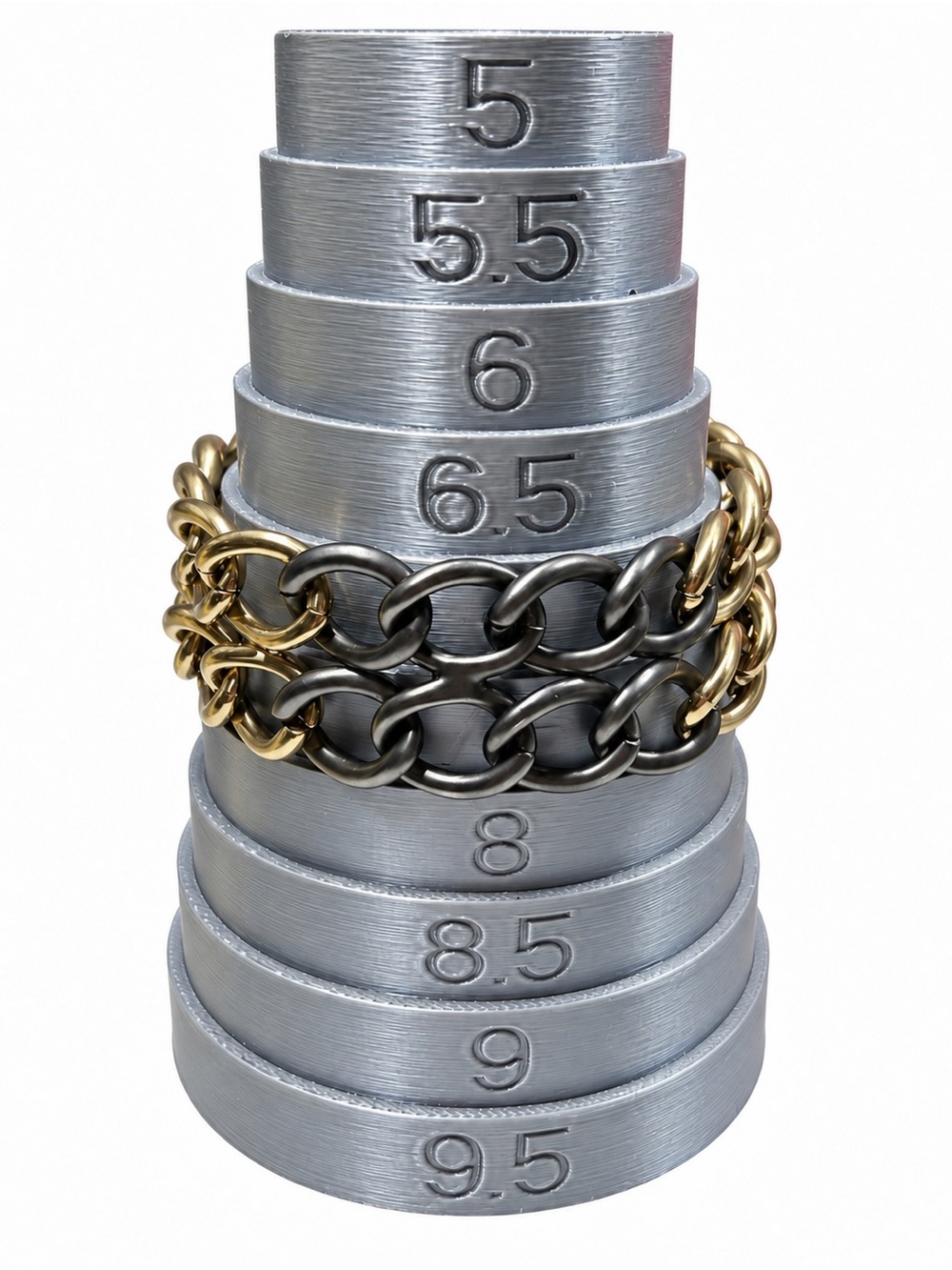 Vintage Monet Gold & Gunmetal Chunky Link Toggle Bracelet 7.5” (1985–1992)
